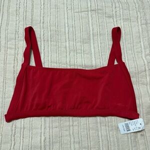 NWT LA Hearts PacSun Ribbed Red Bikini Top